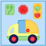 little tikes auto peel and stick 4 pieces of wall art